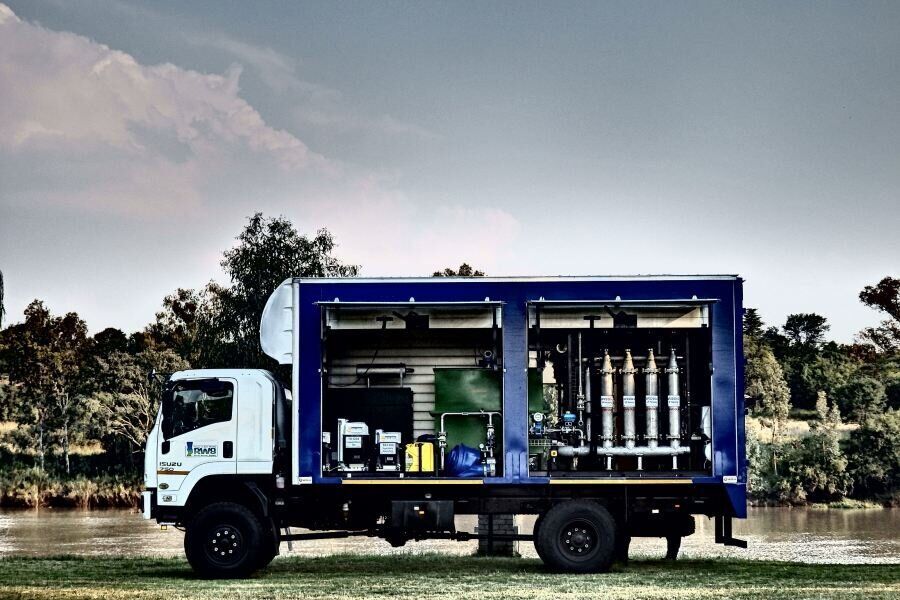 Veolia engineers four truckmounted potable water treatment plants for